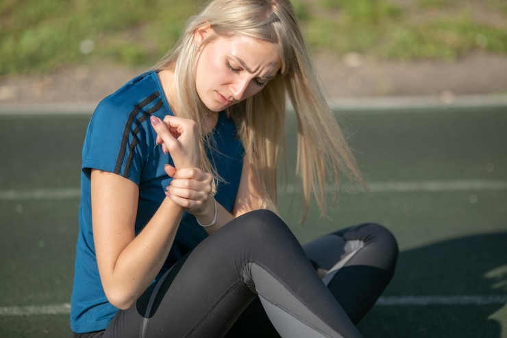 chica-bastante-caucasica-que-tiene-dolor-muneca-despues-entrenamientos-sufrimi